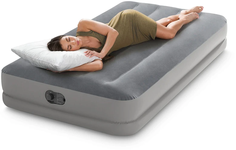 INTEX pripučiamas čiužinys 191x99x30 cm su integruota elektrine pompa 64112