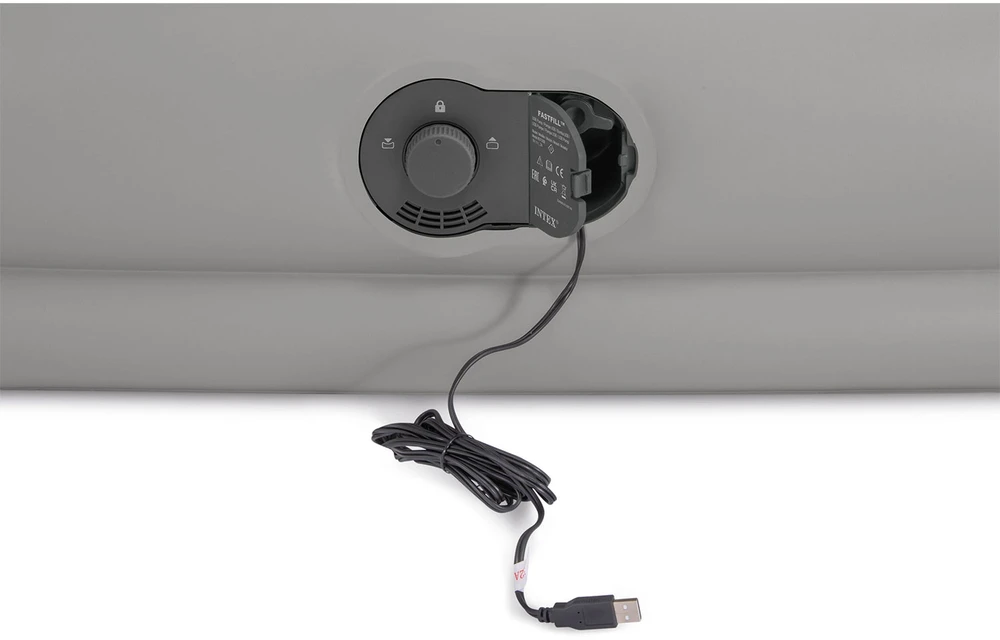 INTEX pripučiamas čiužinys 191x99x30 cm su integruota elektrine pompa 64112