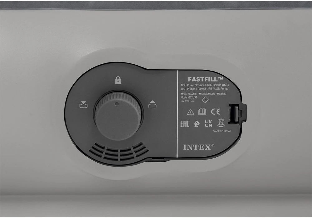 INTEX pripučiamas čiužinys 191x99x30 cm su integruota elektrine pompa 64112
