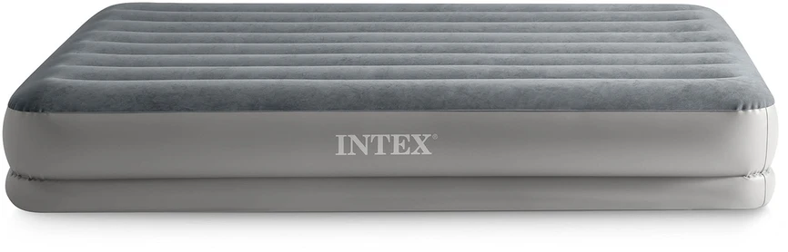 Pripučiamas čiužinys INTEX Queen Dura-Beam, Prestige Downy Airbed su USB pompa, 152x203x30cm