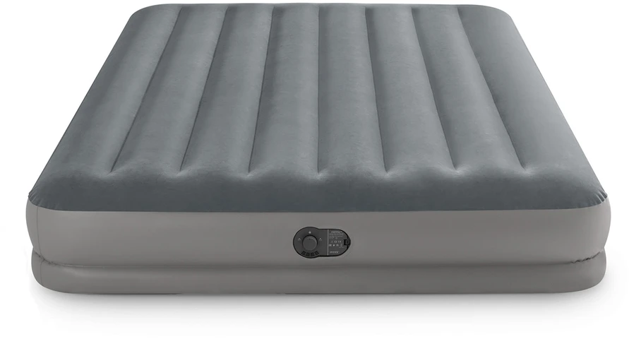 Pripučiamas čiužinys INTEX Queen Dura-Beam, Prestige Downy Airbed su USB pompa, 152x203x30cm