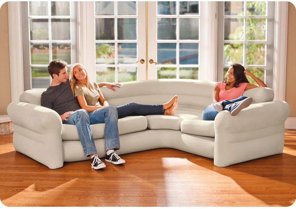 Intex pripučiama kampinė sofa, 257x203x76 cm 68575NP
