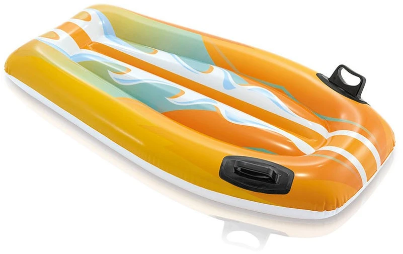 INTEX pripučiamas oranžinis plaukimo kilimėlis 112 x 62 cm