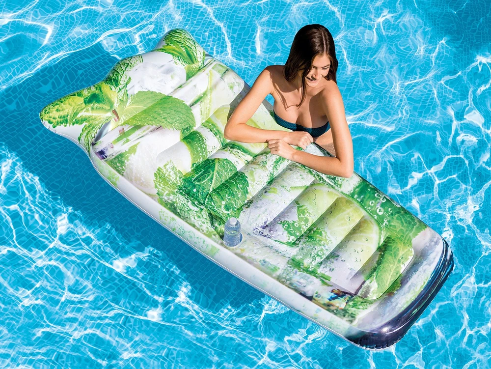 Pripučiamas čiužinys Intex Sparkling lime soda 58778 178x91cm