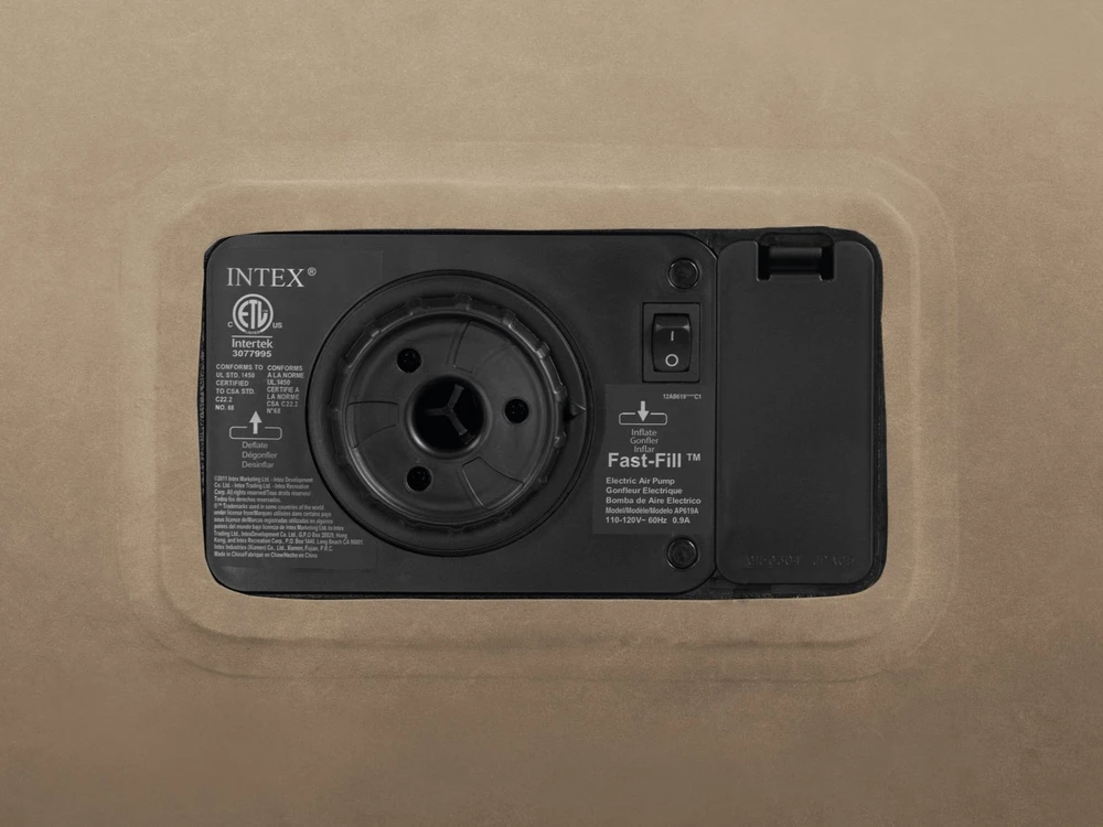 Aksominis čiužinys su elektriniu siurbliu 203 x 152 x 42 cm INTEX 64458