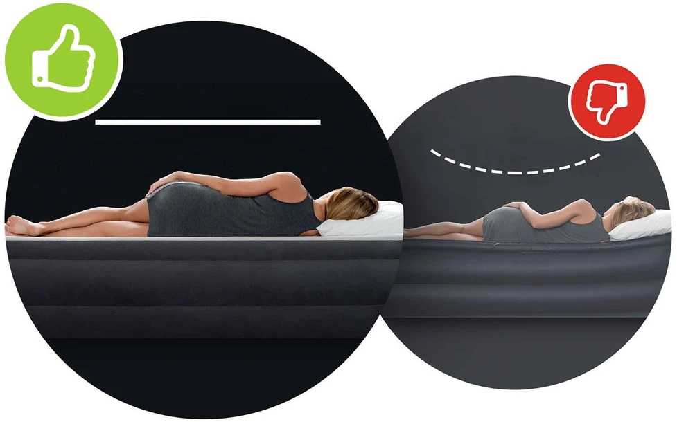 Pripučiamas čiužinys INTEX Cot Dura-Beam, Prestige Downy Airbed 76x191x25cm