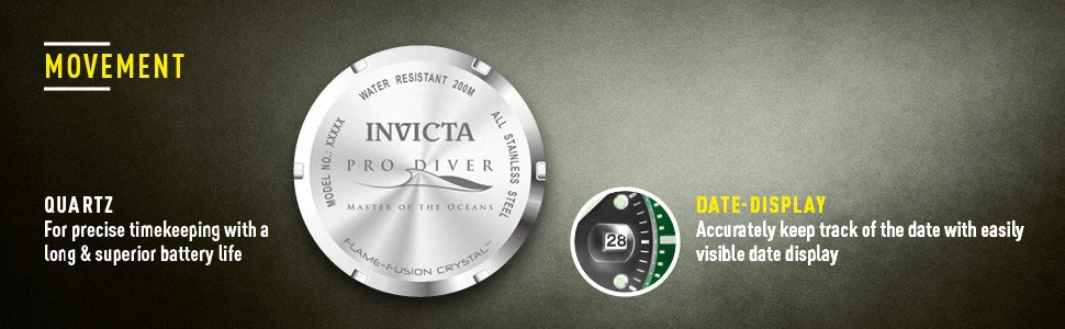 INVICTA PRO DIVER 22021 VYRIŠKAS LAIKRODIS - ATSPARUMAS VANDENIUI 200 m, 43 mm korpusas