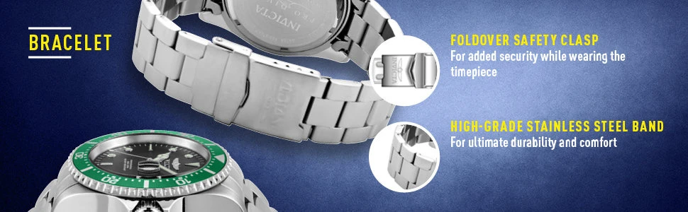 INVICTA PRO DIVER 22021 VYRIŠKAS LAIKRODIS - ATSPARUMAS VANDENIUI 200 m, 43 mm korpusas