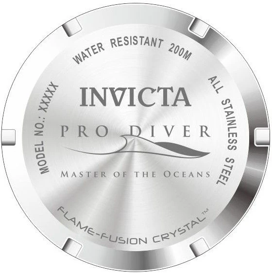 INVICTA PRO DIVER 22021 VYRIŠKAS LAIKRODIS - ATSPARUMAS VANDENIUI 200 m, 43 mm korpusas