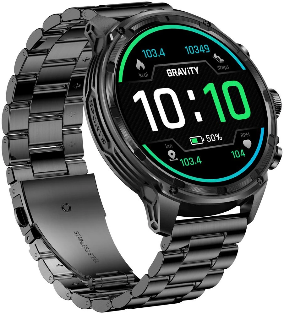 Išmanusis laikrodis MĘSKI GRAVITY GT41-1 - BLUETOOTH CALL, DODATKOWA BRANSOLETA (sg053a)