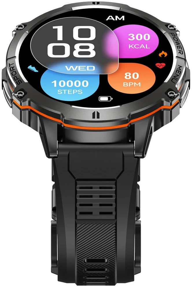 Išmanusis laikrodis MĘSKI GRAVITY GT42-1 - AMOLED, DODATKOWA BRANSOLETA (sg056a)