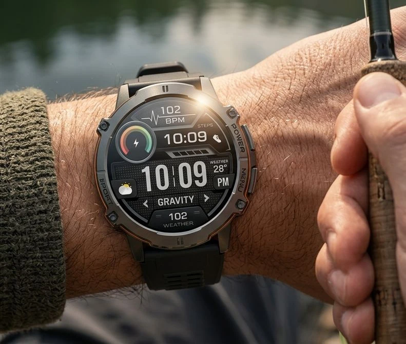 Išmanusis laikrodis MĘSKI GRAVITY GT42-3 - AMOLED, DODATKOWA BRANSOLETA (sg056c)