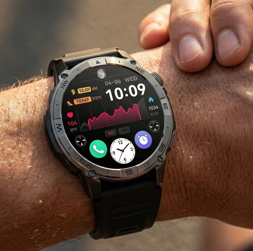 Išmanusis laikrodis MĘSKI GRAVITY GT46-1 - AMOLED, DODATKOWA BRANSOLETA(sg055a)