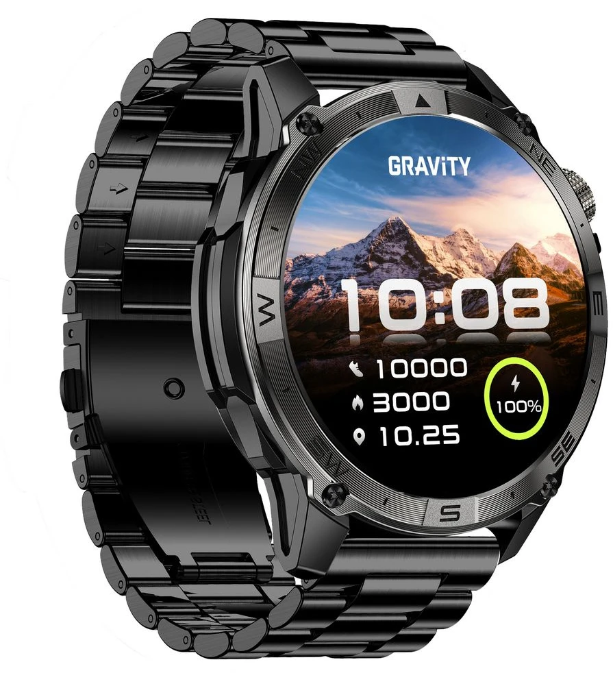 Išmanusis laikrodis MĘSKI GRAVITY GT46-1 - AMOLED, DODATKOWA BRANSOLETA(sg055a)