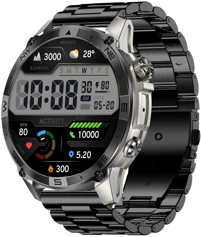 Išmanusis laikrodis MĘSKI GRAVITY GT46-3 - AMOLED, DODATKOWA BRANSOLETA (sg055c)