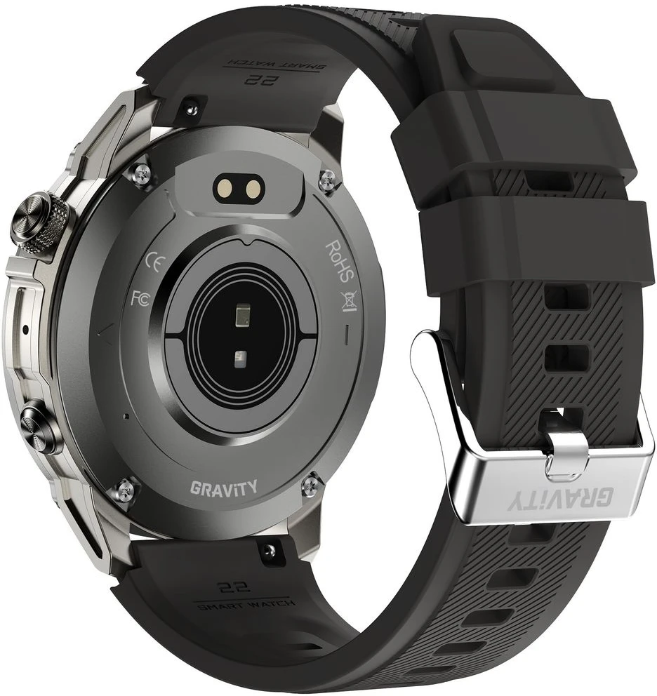 Išmanusis laikrodis MĘSKI GRAVITY GT46-3 - AMOLED, DODATKOWA BRANSOLETA (sg055c)