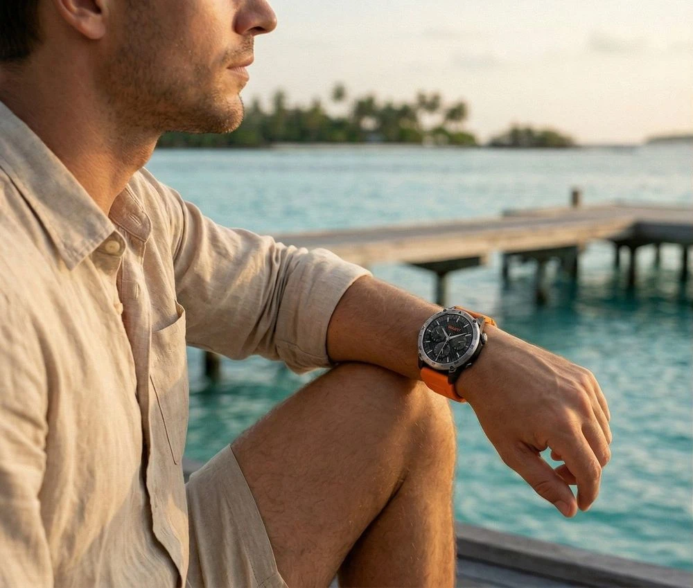 Išmanusis laikrodis MĘSKI GRAVITY GT46-4 - AMOLED, DODATKOWA BRANSOLETA (sg055d)