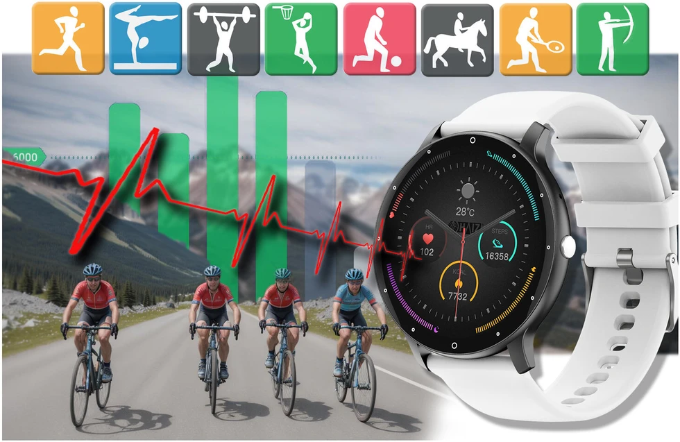 Išmanusis laikrodis UNISEX GRAVITY GT1-4 PRO - ROZMOWY BLUETOOTH, DODATKOWY PASEK (sg027d)