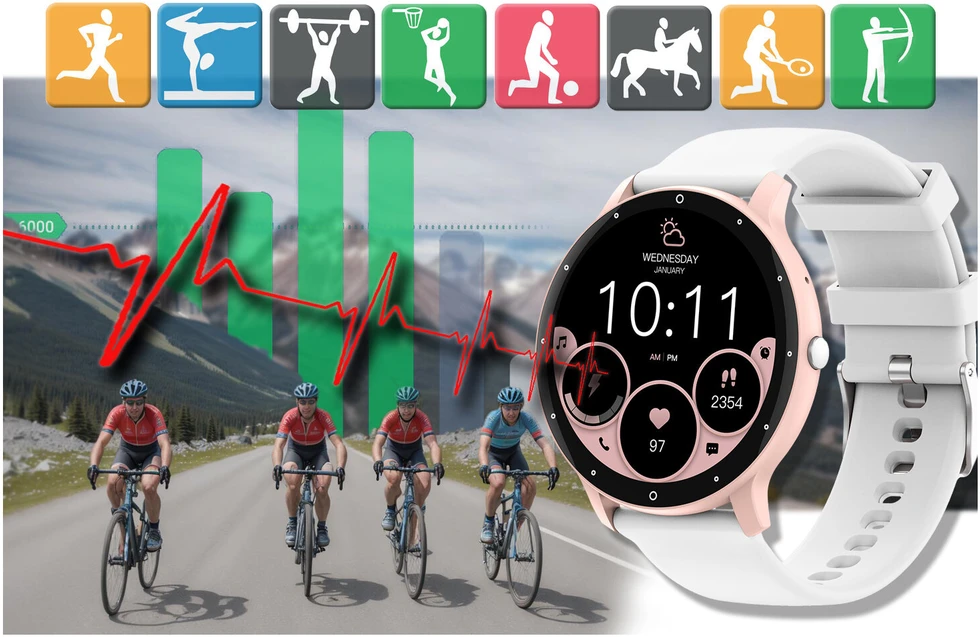 Išmanusis laikrodis UNISEX GRAVITY GT1-6 PRO - BLUETOOTH RYŠIAI, PAPILDOMAS PASAGE (sg027f)
