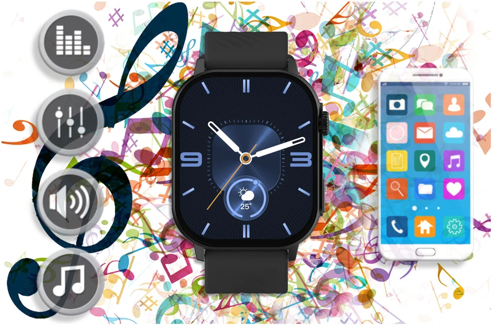 Išmanusis laikrodis UNISEX GRAVITY GT15-1 - ROZMOWY BLUETOOTH, DODATKOWY PASEK (sg029a)