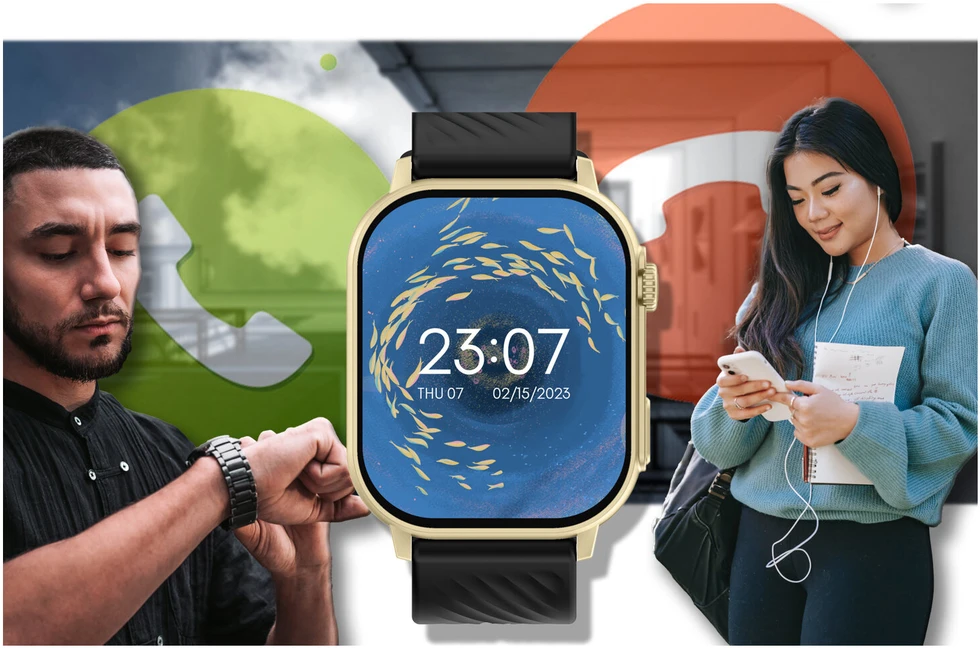 Išmanusis laikrodis UNISEX GRAVITY GT15-6 - BLUETOOTH RYŠIAI, PAPILDOMAS PRAĖJIMAS (sg029f)