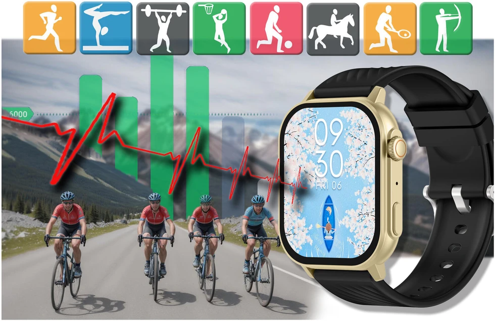 Išmanusis laikrodis UNISEX GRAVITY GT15-6 - BLUETOOTH RYŠIAI, PAPILDOMAS PRAĖJIMAS (sg029f)