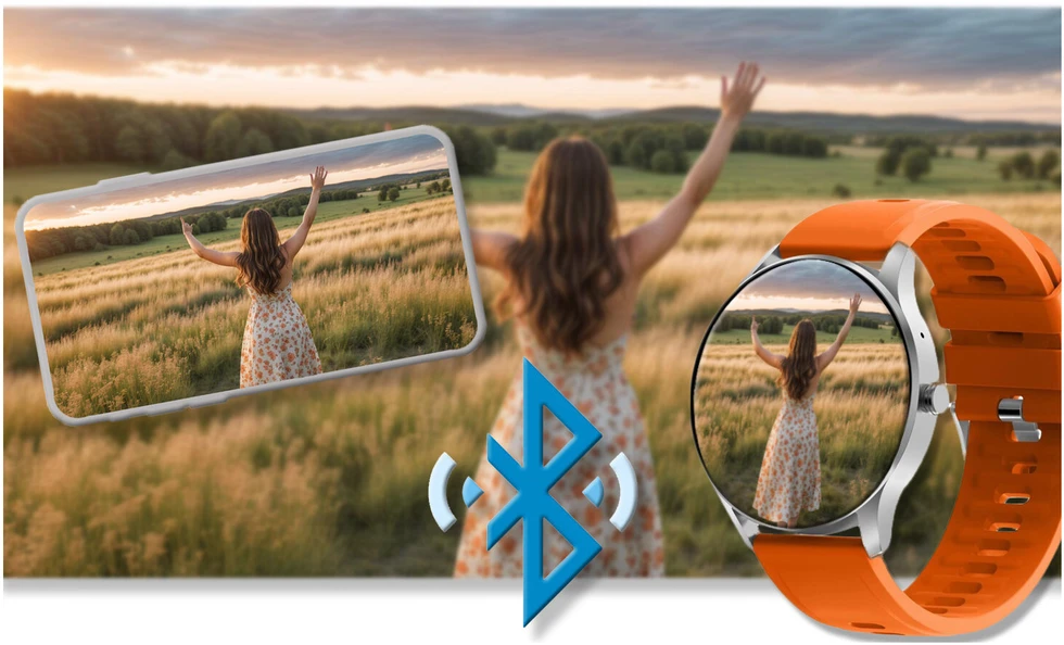 Išmanusis laikrodis unisex GRAVITY GT2-8 - BLUETOOTH, (sg019h)