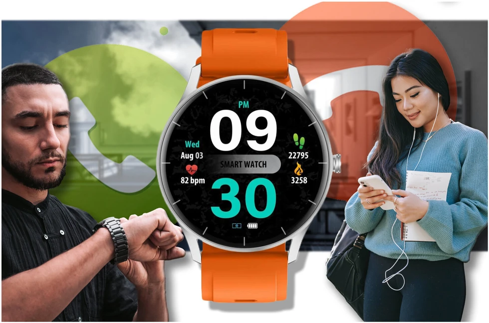 Išmanusis laikrodis unisex GRAVITY GT2-8 - BLUETOOTH, (sg019h)