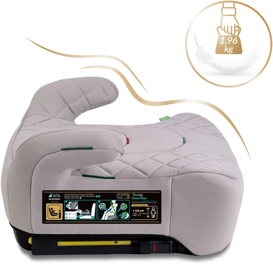 Automobilinė kėdutė, paaukštinimas Isofix 22–36 kg Louis Nukido 710202