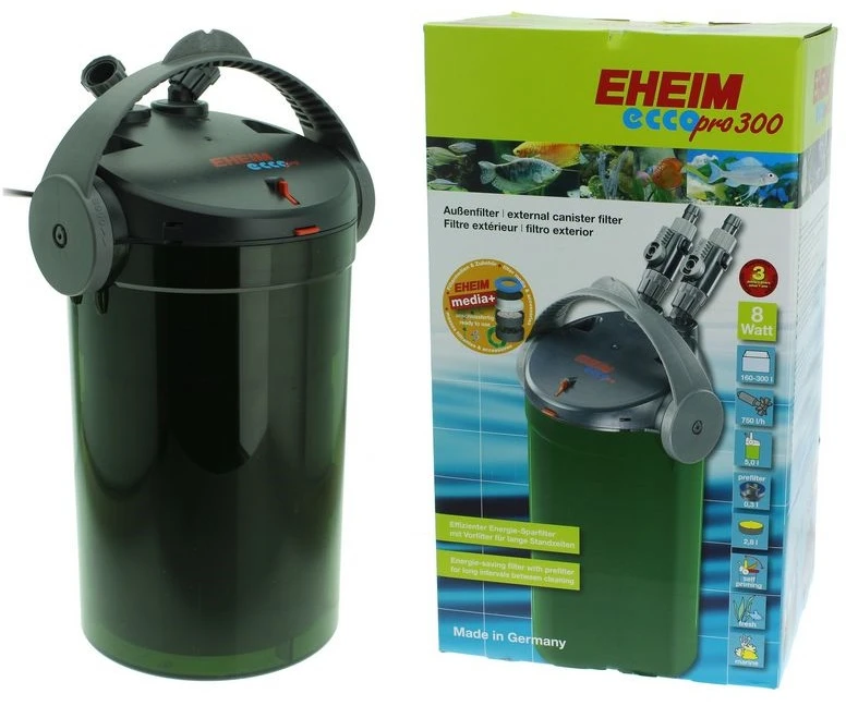 Išorinis akvariumo filtras EHEIM Ecco Pro 300 – efektyvi filtracija, lengvas valdymas