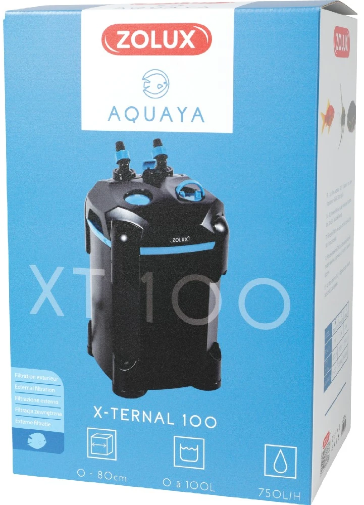 Išorinis akvariumo filtras „Zolux Aquaya Xternal 100“, efektyvus vandens valymas