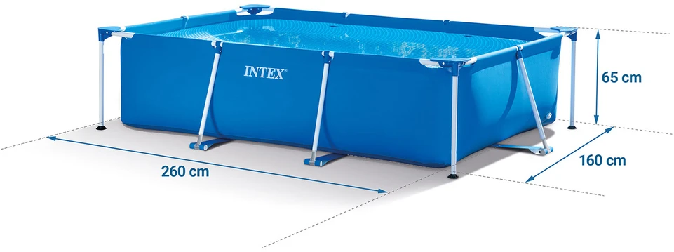 Išorinis rėminis baseinas 260 x 160 x 65 cm 15in1 INTEX 28271