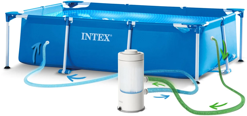 Išorinis rėminis baseinas 260 x 160 x 65 cm 15in1 INTEX 28271