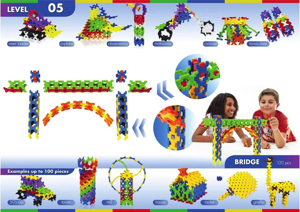 Italija Incastro rinkinys Cube XL, 100 vnt. (IN015)
