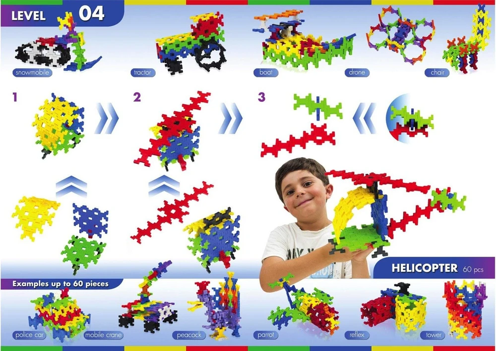 Italija Incastro rinkinys Cube XL, 100 vnt. (IN015)