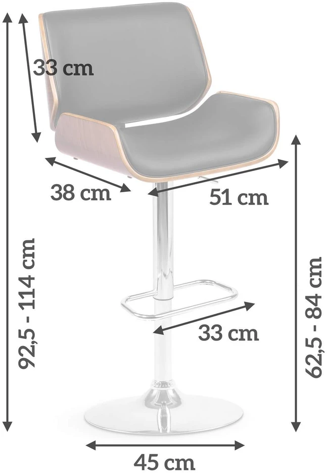 Sofa Sofotel Torri baro kėdė, juoda