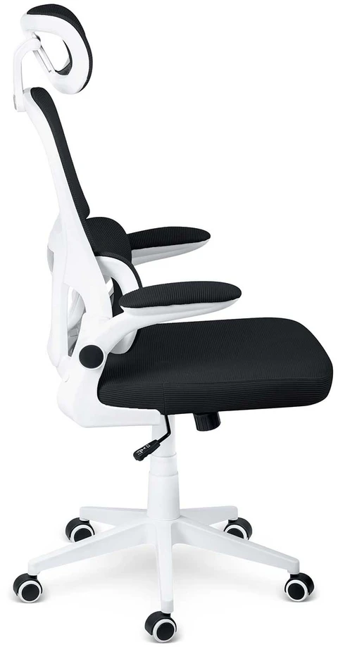 Sofotel Biuro kėdė su kvėpuojančiu tinkleliu, reguliuojamu aukščiu, ergonomine atrama, supimo funkcija, juoda biuro kėdė