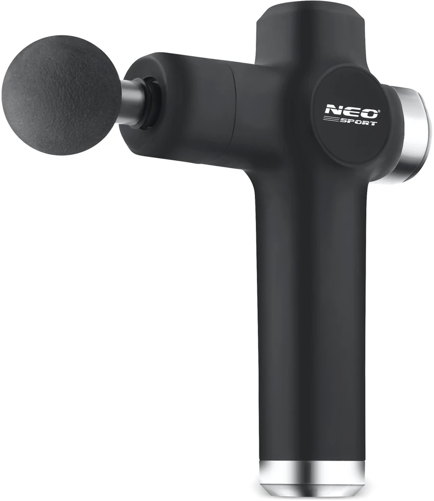 Kūno masažo pistoletas NS-501 Neo-sport juodas su 8 antgaliais