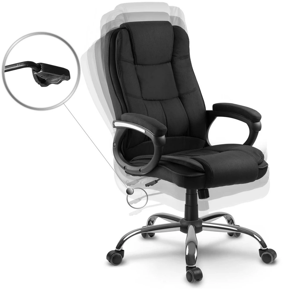 Sofotel Biuro kėdė, ergonomiškas dizainas, patogus sėdėjimas, reguliuojamas aukštis, juoda medžiaga