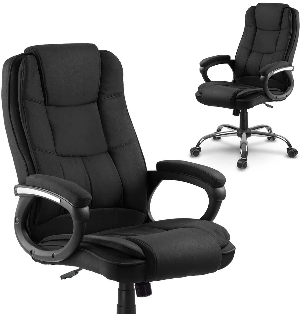 Sofotel Biuro kėdė, ergonomiškas dizainas, patogus sėdėjimas, reguliuojamas aukštis, juoda medžiaga
