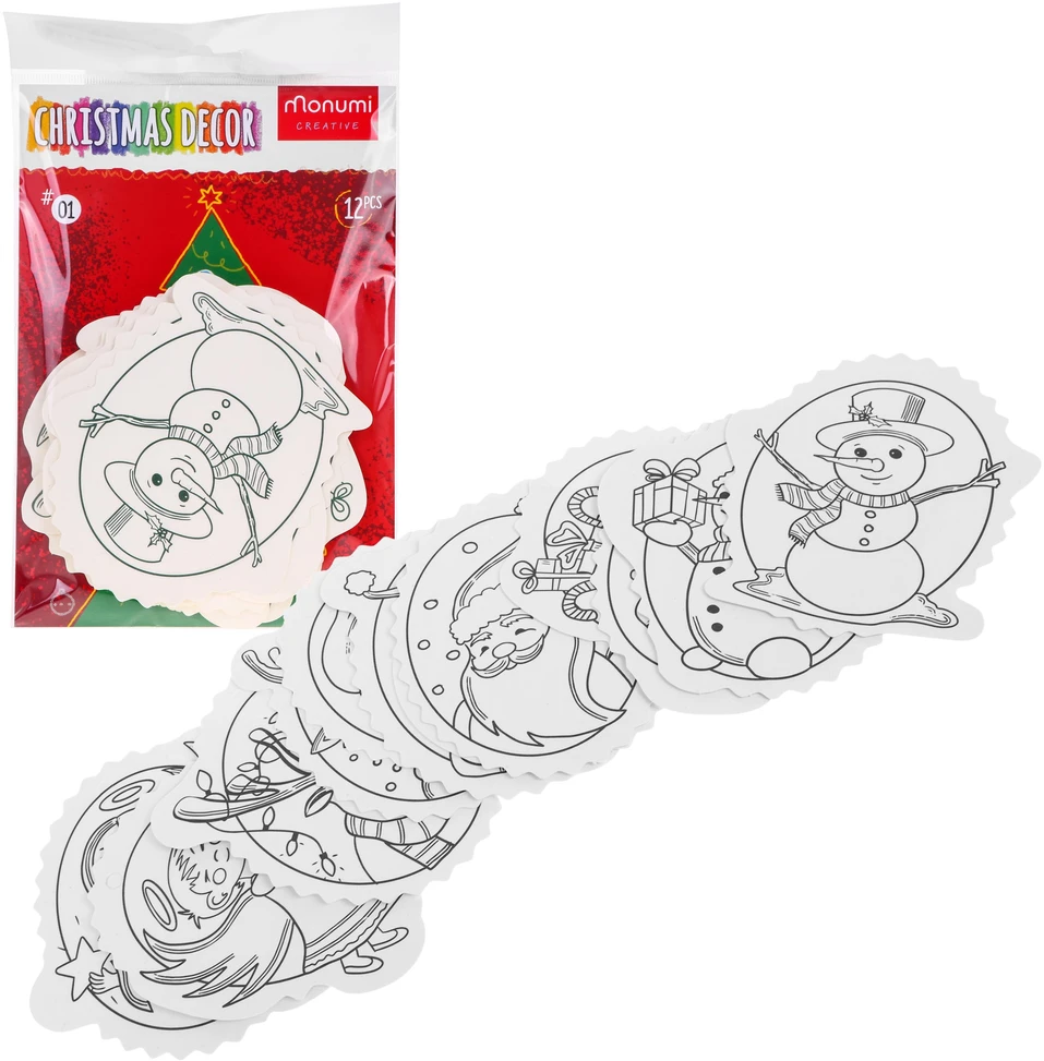 Jokomisiada Christmas medžio hangers coloring page
