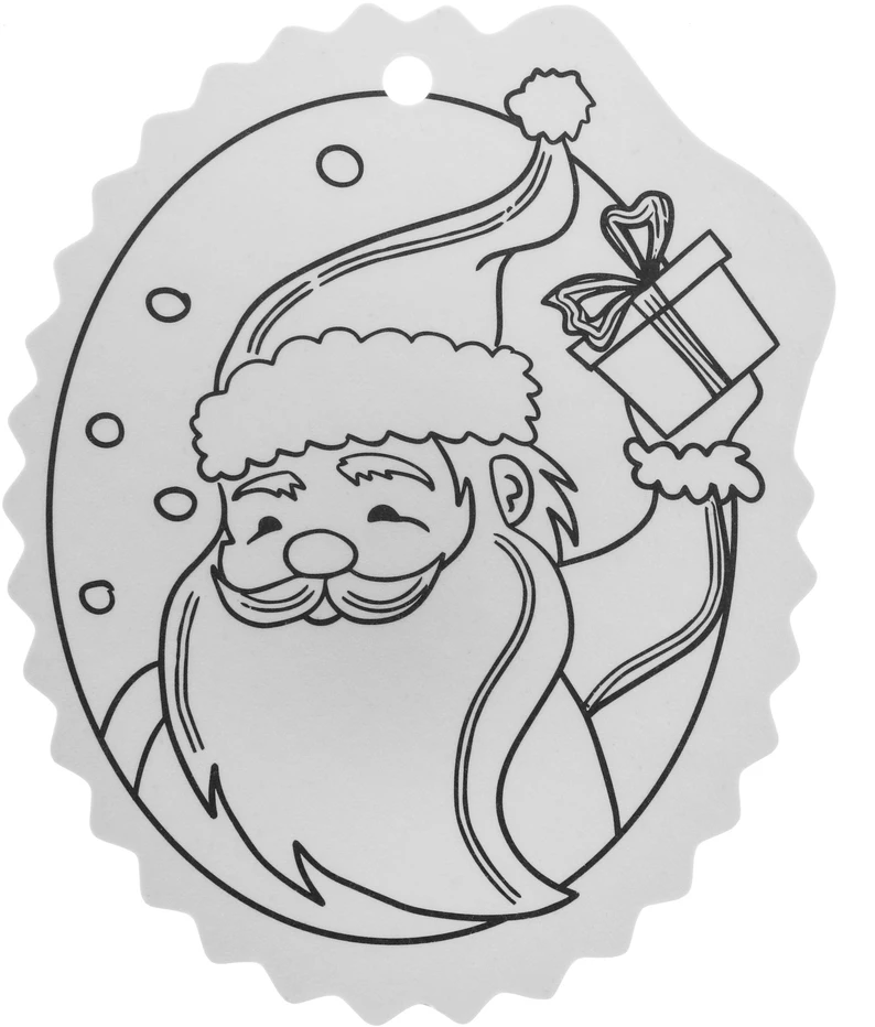 Jokomisiada Christmas medžio hangers coloring page