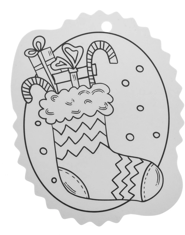 Jokomisiada Christmas medžio hangers coloring page