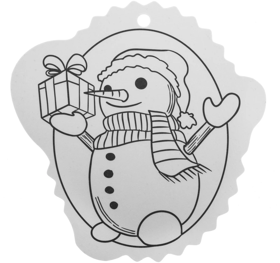 Jokomisiada Christmas medžio hangers coloring page