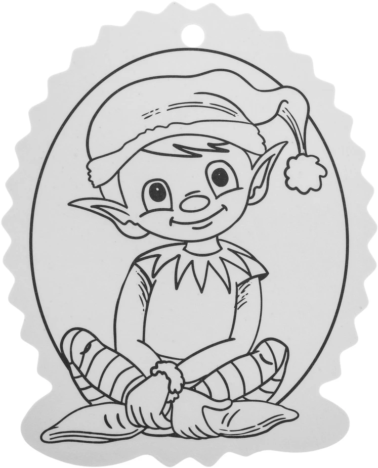 Jokomisiada Christmas medžio hangers coloring page