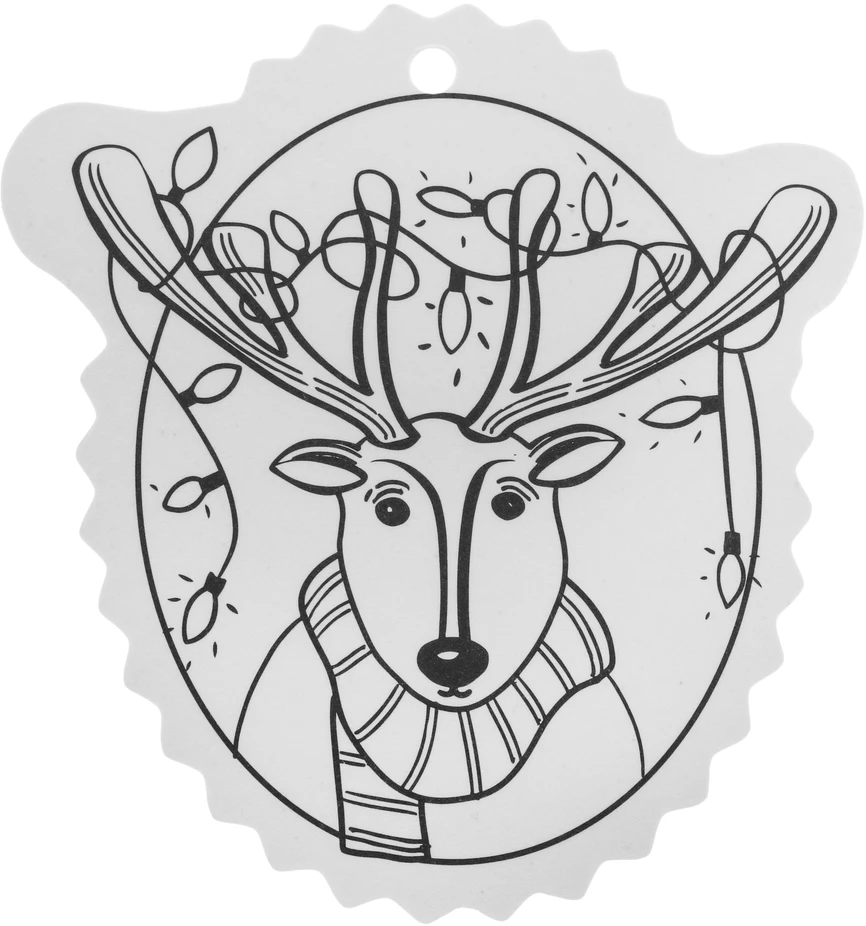 Jokomisiada Christmas medžio hangers coloring page