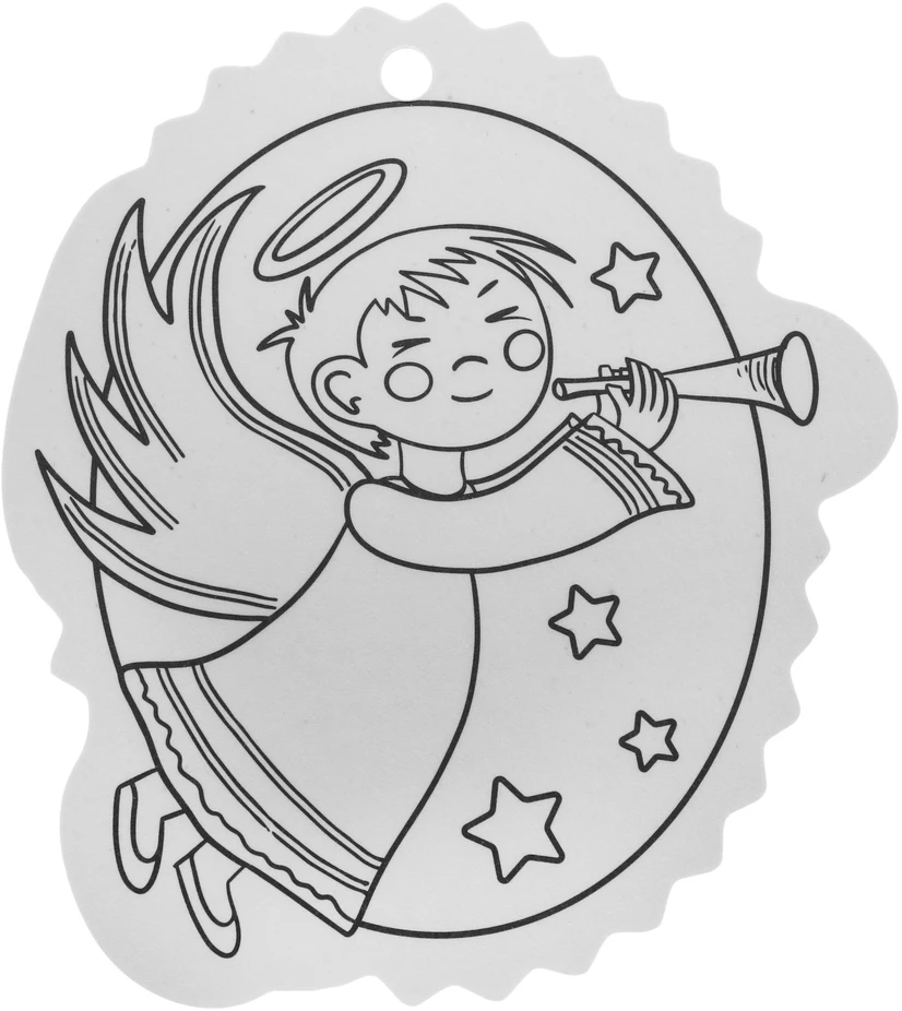 Jokomisiada Christmas medžio hangers coloring page