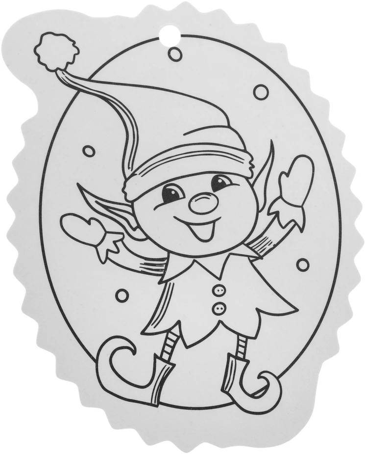 Jokomisiada Christmas medžio hangers coloring page