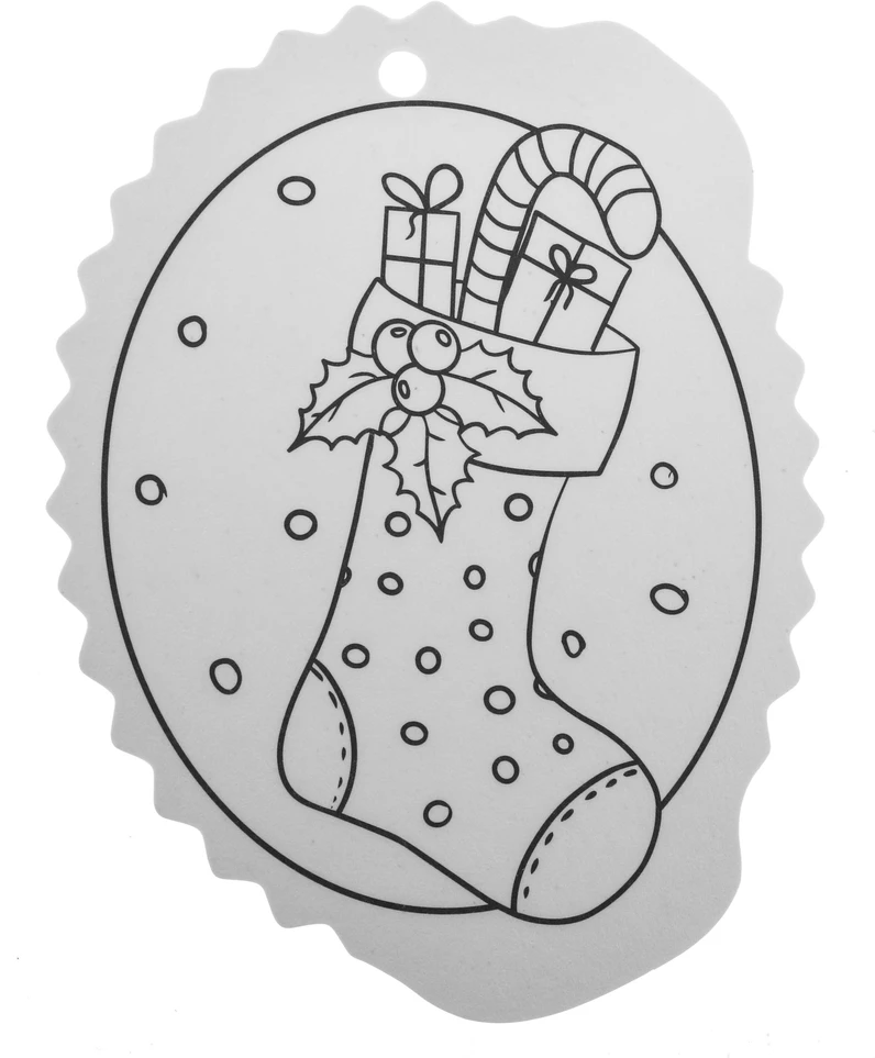 Jokomisiada Christmas medžio hangers coloring page