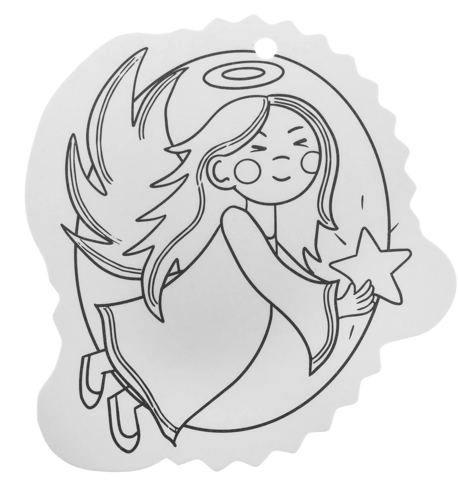 Jokomisiada Christmas medžio hangers coloring page